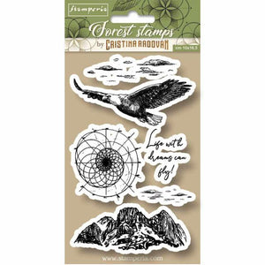 WTKCCR06 HD Natural Rubber Stamp 10x16.5 Cosmos Feather