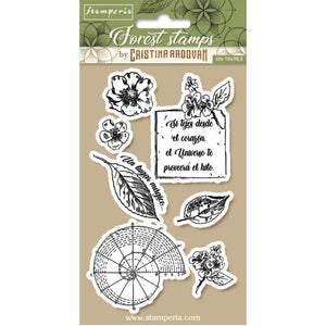 WTKCCR08 HD Natural Rubber Stamp 10x16.5 Forest Botanical