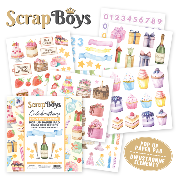 Pop Up Celebrations 6x6 Double Sided Pad