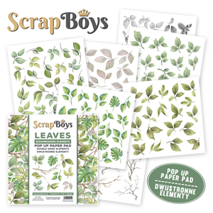 Pop Up Leaves 6x6 Double Sided Pad