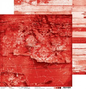 Basic Red Mood #3  Double Sided 12 x 12