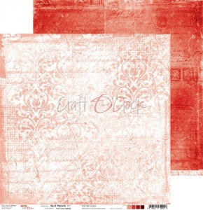 Basic Red Mood #4  Double Sided 12 x 12