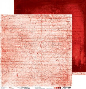 Basic Red Mood #5  Double Sided 12 x 12