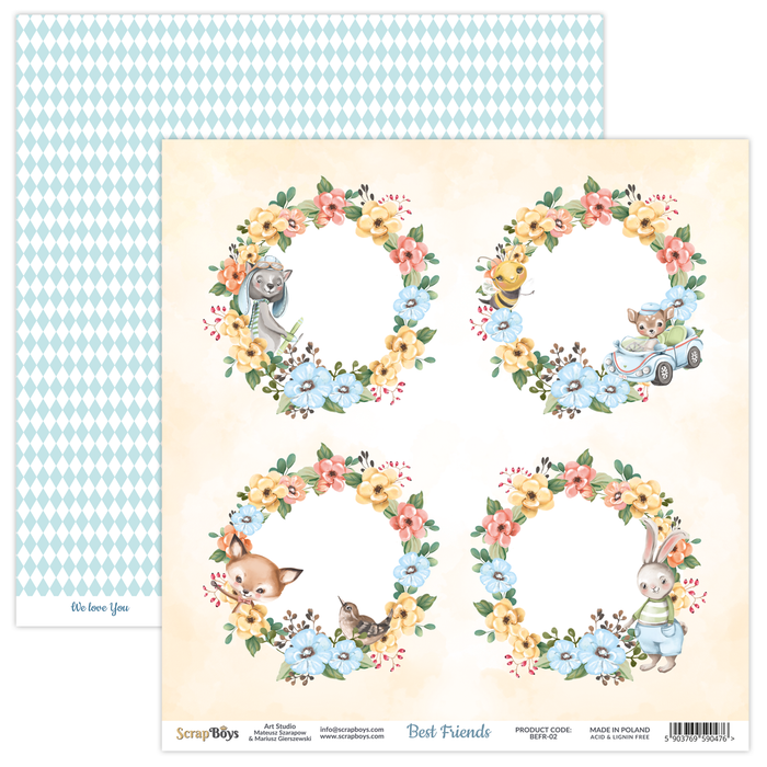 Best Friends 02 Double Sided 12 x 12