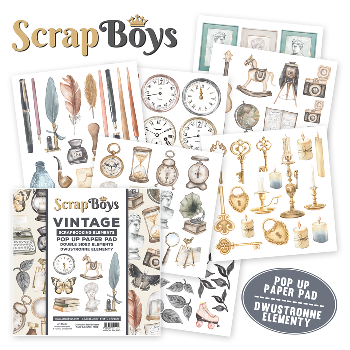 Pop Up Vintage 6x6 Double Sided Pad